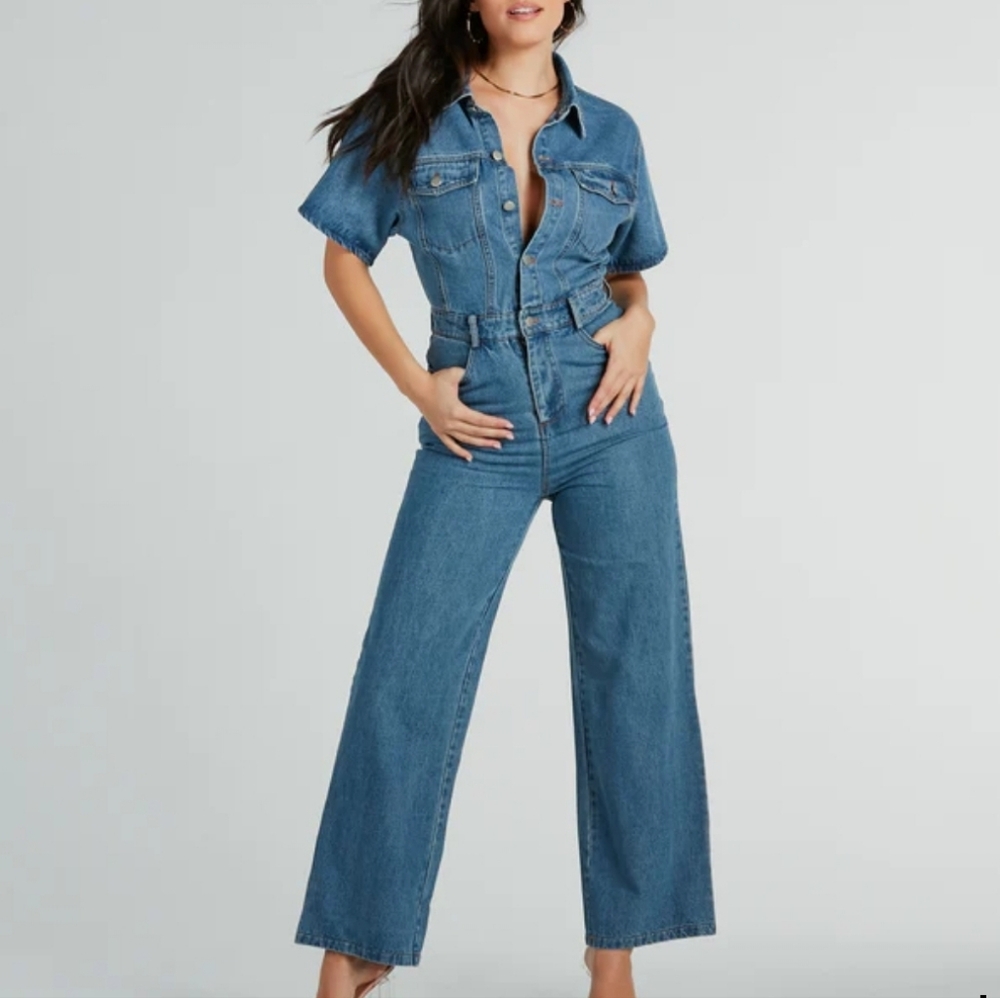 jean jumpsuit